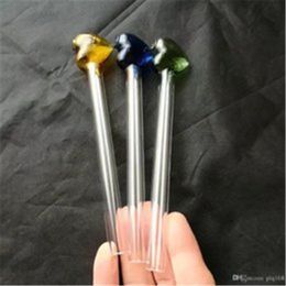 Peach heart fired pot Wholesale Bongs Oil Burner Pipes Water Pipes Glass Pipe Oil Rigs Smoking