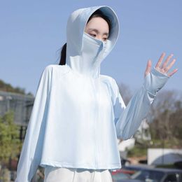Outdoor T-Shirts Hooded Sun Protection Clothing for Women Anti UV Outdoor Sports Sunscreen Jacket J230214