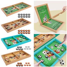 Foosball Plastic Parent-child Interactive Toy Reusable Table Fast Ball Toys Portable Educational Collision Toy Foldable for Family Party 230213