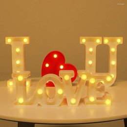 Strings LED Marquee Letter Light Signs Luminous Letters Suitable For Family Gatherings And Wedding Decoration Christmas Lights