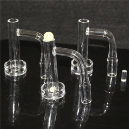 Hookahs Control Tower XL Beveled Edge Terp Slurper Quartz Banger Set with Glass Marble Carb Cap & Pillar For water bong glass ash catchers