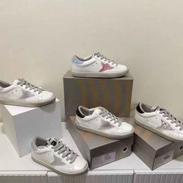 New Italian brand women sneakers casual shoes sequins classic white dirty shoes designer men board shoes soft comfortable trendy versatile