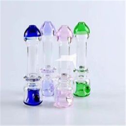 Smoking Pipes Two-color spliced glass pipe Bongs Oil Burner Pipes Water Pipes Glass Pipe Oil Rigs Smoking