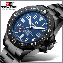 Other Watches Swiss tevise high end sports watch fashion automatic steel band men's Watch