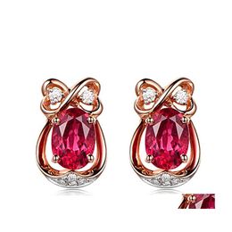 Stud Fine Ruby Pendant Fairy Earrings Fashion Jewellery Christmas Halloween Trending Products Beautif Drop Delivery Dhrdq