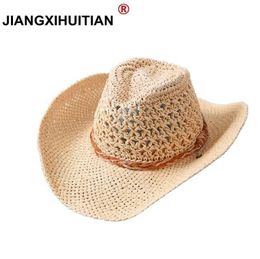 Wide Brim Hats 2018 Fashion 100 Handwork Child Summer straw Sun hat Boy Boho Beach Fedora hat Sunhat Trilby dad Panama Hat Gangster Cap R230214