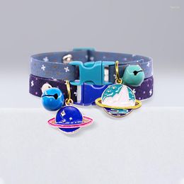 Dog Collars Cute Cats Collar With Bell For Cat Necklace Cartoon Fruit Pendant Adjustable Nylon Neck Strap Leads Accessories