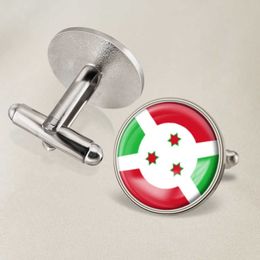 Other Arts and Crafts Burundi National Flag Cufflinks of All Countries in the World Suit Button Suit Decoration for Party Gift Crafts