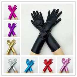 3Pairs/Pack Party Supplies Dinner Gloves Patent Leather Women's Nightclub Sunscreen Gloves Halloween Photography Bridal Wedding Gloves Evening Accessories