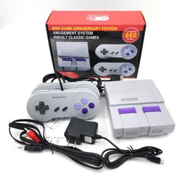 Nostalgic Host Mini TV 660 WII Game Console 8 Bit Video Handheld For SNES Games Consoles With Double Gaming Controllers