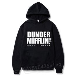 Men's Hoodies Sweatshirts Harajuku The Office Sweatshirt MenWoemn Fleece Hoodies Dunder Mifflin Paper Inc Hoodie Unisex Crewneck Moletom Feminin