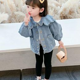 Jackets Spring Autumn Kids Denim For Girls Baby Cute Jean Coats Fashion Child Outwea 2023