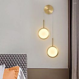 Wall Lamps Lamp LED Silica Gel Modern Living Room Bedroom Bedside Sconces Nordic Sconce Indoor Lighting