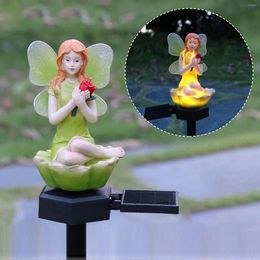 Solar Flower Fairy Lamp Outdoor Waterproof Ground Light For Garden Decoration Landscape Lighting Street Garland