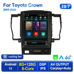 Player Android 11 Car dvd Radio Video For Tesla Screen for Toyota Crown 2005-2009 Multimedia Auto Stereo GPS Navigation 2din