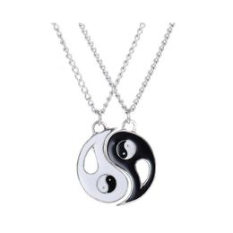 Pendant Necklaces Friend Necklace Fantastic Ying Yang Women Men Jewellery For Lovers Colar Mascino Couples Drop Delivery Pendants Dh9Xf