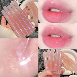 Lip Gloss 4 Colours Glitter Moisturising Transparent Mirror Water Oil Clear Primer Hydrating Plump Liquid Lipstick Makeup