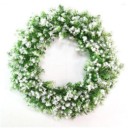 Decorative Flowers Artificial Wreath Fake Outdoor Home Ornaments Wedding Decoration For Front Door Wall Window Farmhouse Party