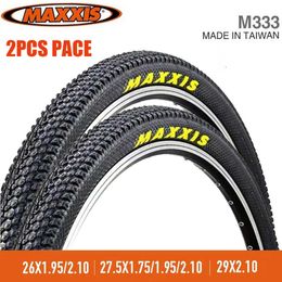 s 2PCS MAXXIS M333 Bicycle 26x2.1 27.5x1.95 27.5x2.1 29x2.1 6 MTB WIRE Puncture-resistant Ultra-light Mountain Bike Tyre 0213