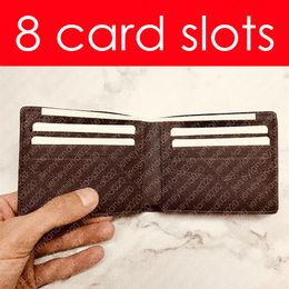 SLENDER WALLET N63261 Designer Fashion Men's Zippy Multiple Wallet Pocket Organiser Luxury Key Coin Card Holder Pouch Pochett199O