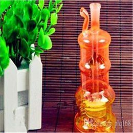 Dual-color mute kettle water and tobacco kettle Bongs Oil Burner Pipes Water Pipes Glass Pipe Oil Rigs Smoking