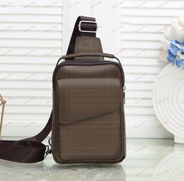 Designer Waist Bag Printed Grid Cross Body Bag Letter Design Leisure Sports Chest Bags Portable Luxury Dual-use Sling Bag Satchel