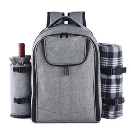 Thermal Bag Picnic Bag Insulated Cooling Backpack Picnic Camping Rucksack Ice Cooler Bags241Q