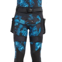 Wetsuits Drysuits TSMC Neoprene Wetsuit Tech Shorts Submersible Load Weight Pocket Leg Thigh Pants Bandage Scuba Diving Equipment Accessories 230213