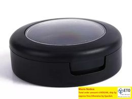 Brand new 10g empty concealer compact eyeshadow case with black rim lid matte black color