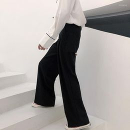 Men's Pants 2023 Autumn Wide-leg Mop For Men Korean Streetwear Fashion Loose Straight High Rise Casual Trousers 2Y3628