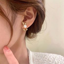 Stud Earrings Fashion Pearl For Women Girl 2023 Animal Earring