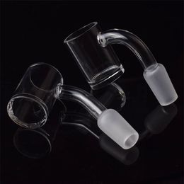 Hookahs Oil Rigs smoking quartz banger 5mm thick bottom domeless nail 10mm 14mm 18mm male female for glass bongs