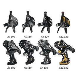 Bike Groupsets Mountain Shift Lever Controller LTWOO AX A12 Folding MTB Bicycle Rear Derailler Accessories 9101112 Speed 230214