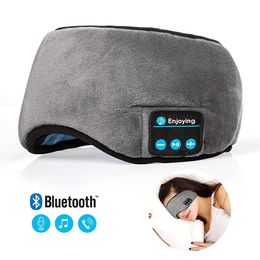 Cell Phone Earphones Bluetooth Sleeping Headphones Eye Mask Sleep Headband Soft Elastic Comfortable Wireless Music 230214