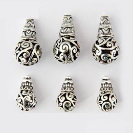 Other 10Pcs Nepal Tibetan Sliver Tee Pagoda 3 Hole Beads Buddha Head Spacer End Fit Handmade Diy Jewelry Findings Accessorie Dhgarden Dhoj9