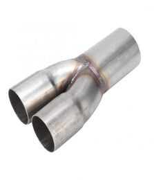 Manifold Parts Stainless Steel Exhaust Pipe Collector 2in Double Inlet Single 25in Outlet Car AccessoriesManifold7142389