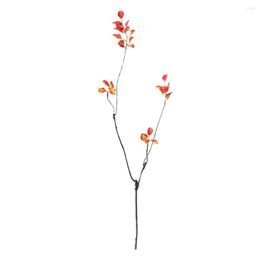 Decorative Flowers Autumn Fake Plants Home Decors 55cm Artifical Vase Cutting Branch Garden Ornament Dry Tree Plastic Artificial Simulation