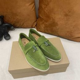 Italy Designer Loropiana Shoes ro pia women's bean shoes men's shoes loafers flat heels new Colours for spring and summer 2023ISCP