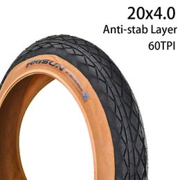 s CHAOYANG ARISUN 20x4.0 Fat Snow Mobilebike Anti-slip Electric Beach Bike MTB Black Brown Edge Bicycle Tire 0213