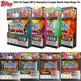Kids Toy Stickers 23 Topps League Match Attax Mega Tin Official Football Collection Sports Stars Mbappe Signature Cards 230213