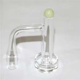 Beveled Edge Contral Tower Quartz Banger 80mm Height 16mmOD with cap quartz hollow Pillars For Glass Water Bongs Dab Rigs Pipes