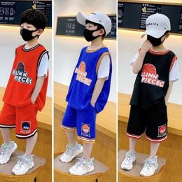 Clothing Sets Year Kid Boy Set Summer Children's Sports Uniforms Suit ShortSleeved Clothes Baby Boys Basketball Tracksuit