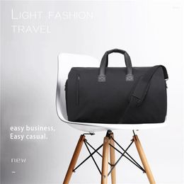 Duffel Bags Travel Organizer Plain Zipper Storage Bag With Top Hand Grip Multi-Purpose Large Capacity Trip Packs Tote