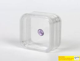 Transparent Floating Display Case Earring Gems Ring Jewellery Suspension Packaging Box PET Membrane Stand Holder