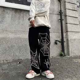 Mens Pants Spider Baggy Harem Streetwear Men Summer Hip Hop Casual Trousers Fashion Male Anime Cargo Y2k Japanesey2k 2302143q0n3Q0N