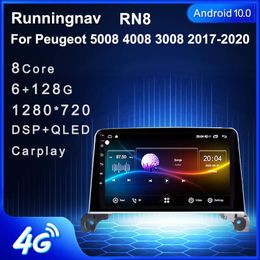 Player Android 10,1 Für 5008 4008 3008 2023 Multimedia Stereo Auto DVD Navigation GPS Radio 2 Din
