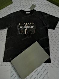 xinxinbuy Men designer Tee t shirt 23ss Paris letters pattern worldwide short sleeve cotton women white black grey XS-L