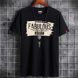 Men's T-Shirts Fashion Letter Comfortable Daily Graffiti Clothes Male Tshirt Men's T- Shirt Summer Couples Men T Shirt Slim Fit Short Sleeve Y2302