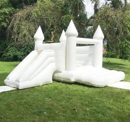 wholesale Commercial Full PVC Trampolines Inflatable Castle Wedding Bounce House with dry slide Inflatable Bouncy party Centre free ship to your door