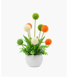 Simulation flower arrangement dried flower bouquet living room decoration table decoration flower small pot decoration plastic flower arrangement